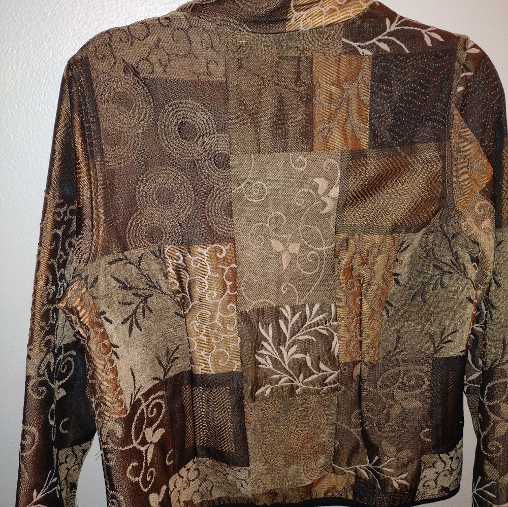 Kaktus Women's Multicolor Patchwork Jacket Size M - image 3